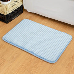 Soft and Absorbent Bathroom Door Mat Anti-Slip Washable Floor Mat