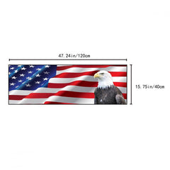 American Flag Outdoor Doormat Patriotic Rugs Machine Washable Anti Slip