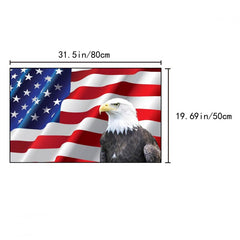 American Flag Outdoor Doormat Patriotic Rugs Machine Washable Anti Slip