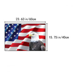 American Flag Outdoor Doormat Patriotic Rugs Machine Washable Anti Slip