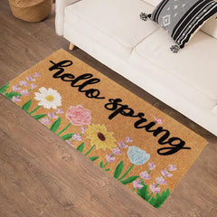 Spring Doormat Indoor Outdoor Flower Carpet Gift Bed