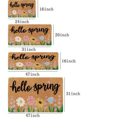 Spring Doormat Indoor Outdoor Flower Carpet Gift Bed
