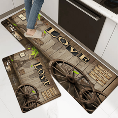 Non Slip Eiffel Tower Kitchen Rug Indoor Doormat Home Decor Stylish