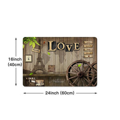 Non Slip Eiffel Tower Kitchen Rug Indoor Doormat Home Decor Stylish