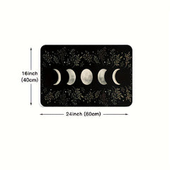 Moon Print Floor Mat Non-slip Kitchen Rug Machine Washable