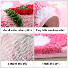 Cartoon Bathroom Absorbent Mat Non-slip Bedroom Mat