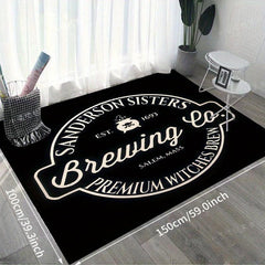 1pc Halloween Candy Flannel 3D Living Room Rug Sponge Non-slip Bathroom Rug