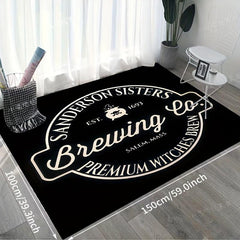1pc Halloween Candy Flannel 3D Living Room Rug Sponge Non-slip Bathroom Rug