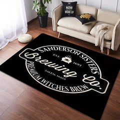 1pc Halloween Candy Flannel 3D Living Room Rug Sponge Non-slip Bathroom Rug