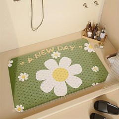 Non Slip Bath Rug w/ Suction Cup Bathroom Mat