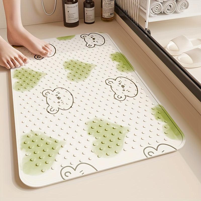 Non Slip Bath Rug w/ Suction Cup Bathroom Mat