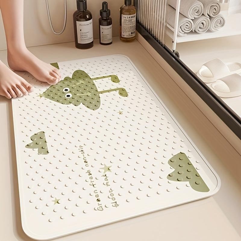 Non Slip Bath Rug w/ Suction Cup Bathroom Mat
