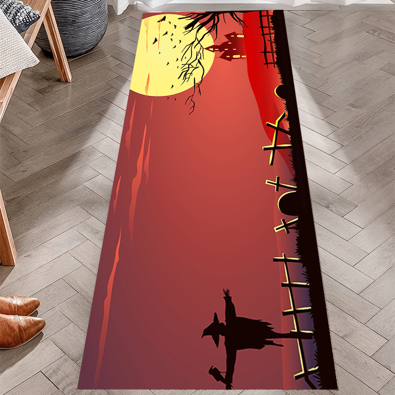Halloween Runner Rugs Soft Anti-fouling Kitchen Mat