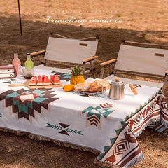 Outdoor Table Mat Camping Mat Picnic Mat Polyester Fiber Blend Tablecloth