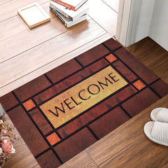 3D Pattern Printing Welcome Home Floor Mat, Non Slip