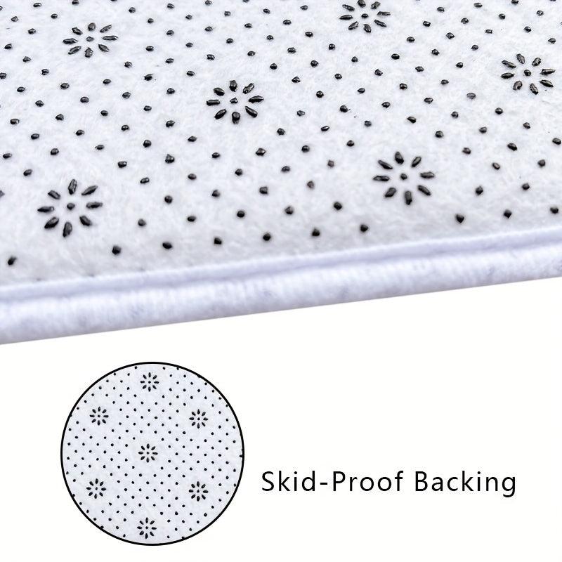 Stylish Flower Living Room Rug - Elegant Home Decor Accent