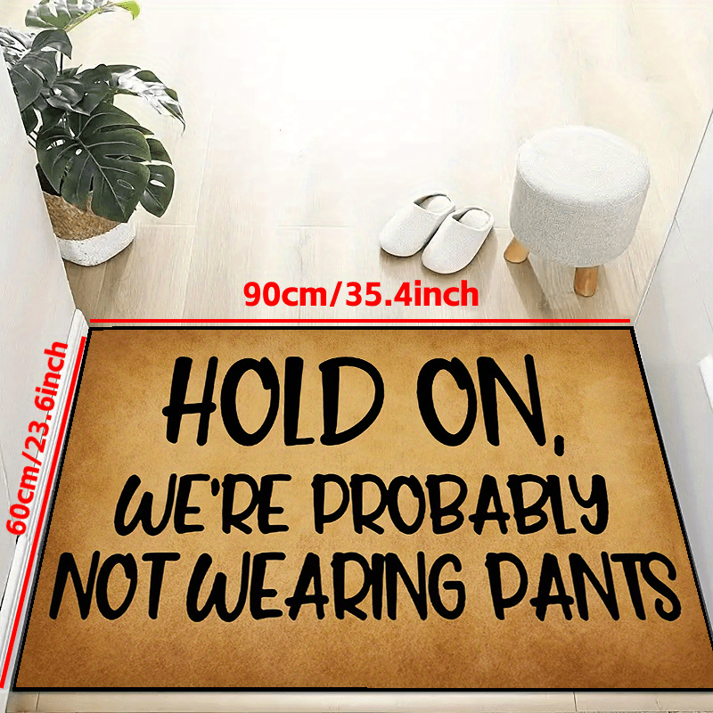 Durable Welcome Doormat Non-slip Rug Mat Low Pile Indoor Outdoor Entrance