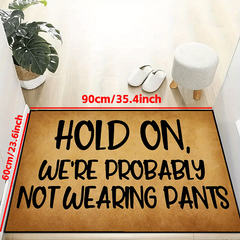 Durable Welcome Doormat Non-slip Rug Mat Low Pile Indoor Outdoor Entrance
