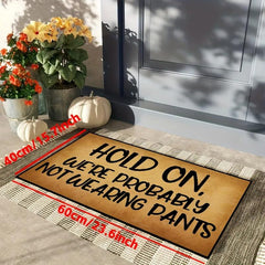 Durable Welcome Doormat Non-slip Rug Mat Low Pile Indoor Outdoor Entrance