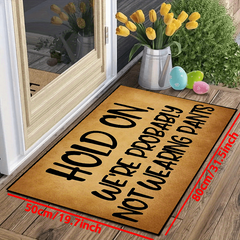 Durable Welcome Doormat Non-slip Rug Mat Low Pile Indoor Outdoor Entrance