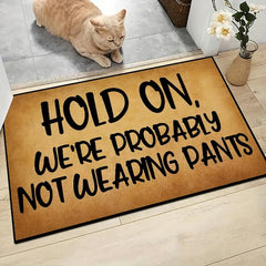 Durable Welcome Doormat Non-slip Rug Mat Low Pile Indoor Outdoor Entrance