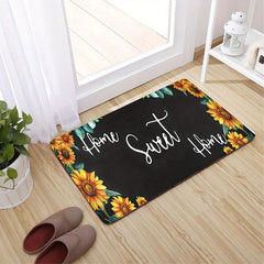 English Sunflower Bathroom Anti skid Mat Doormat Bedroom Carpet Floor Mat