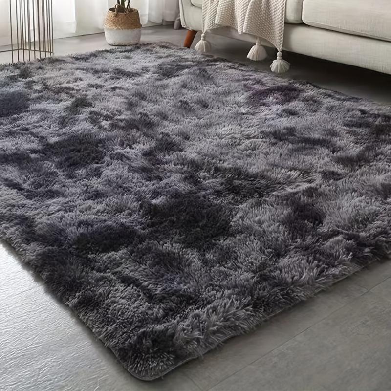 Teal Plush Shag Rug Soft Fluffy Area Carpet for Living Room Bedroom Nursery Dorm