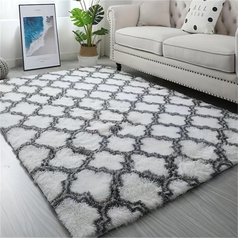 Teal Plush Shag Rug Soft Fluffy Area Carpet for Living Room Bedroom Nursery Dorm