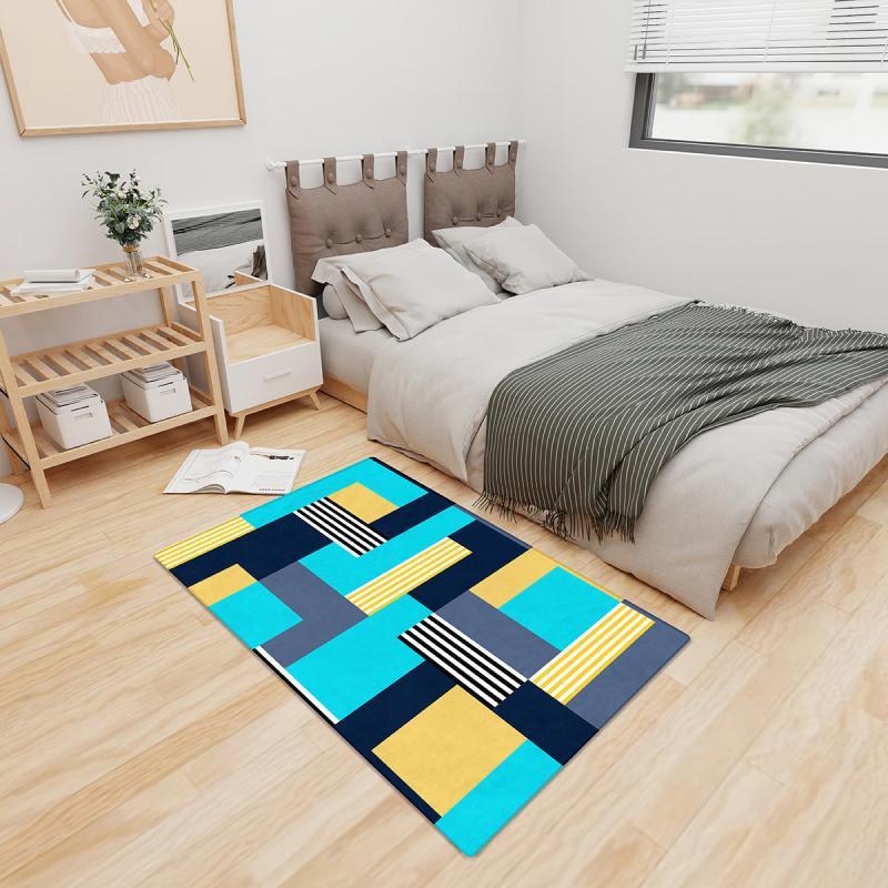 Soft Fluffy Shaggy Area Rug Non-slip Waterproof Kitchen Living Room Carpet