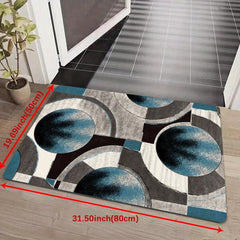 Geometric Pattern Floor Carpet Durable Non Slip Washable for Living Room Bedroom