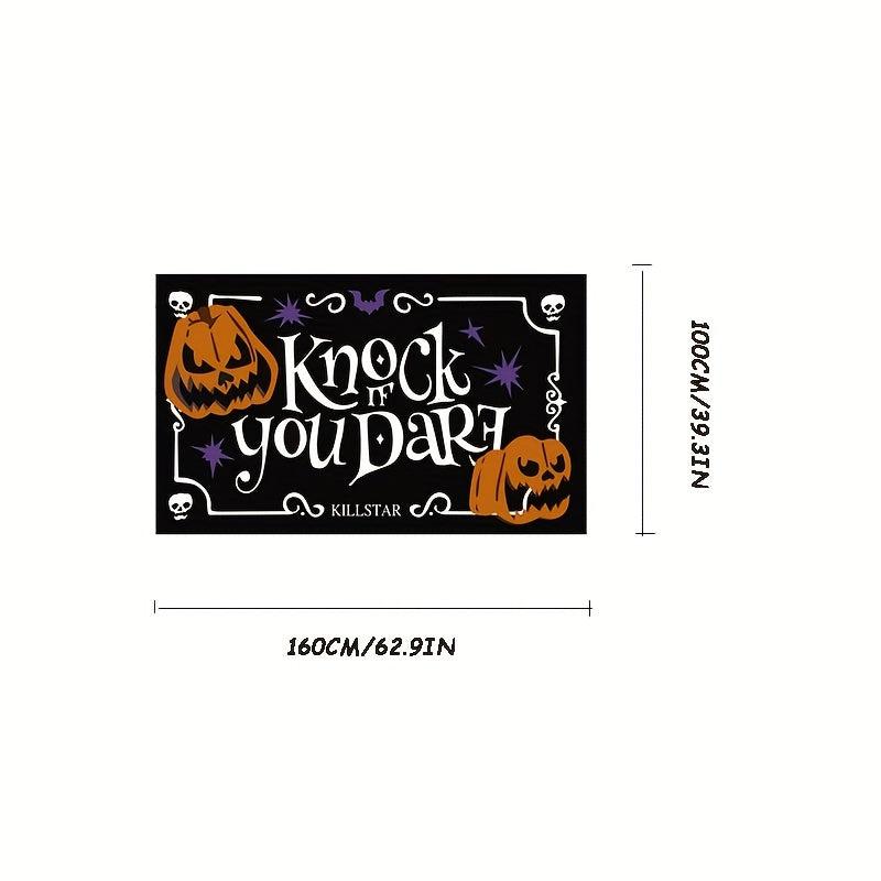1pc Funny Halloween Rug Non-slip Soft Balcony Rug for Living Room Bedroom