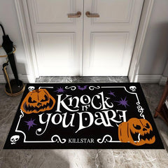1pc Funny Halloween Rug Non-slip Soft Balcony Rug for Living Room Bedroom