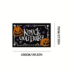 1pc Funny Halloween Rug Non-slip Soft Balcony Rug for Living Room Bedroom