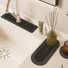 3pcs Bathroom Faucet Suction Cup Mat Set