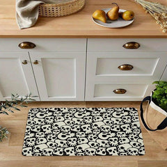 Halloween Skull Printed Floor Mat Non-slip Rug for Living Room Bedroom Entrance