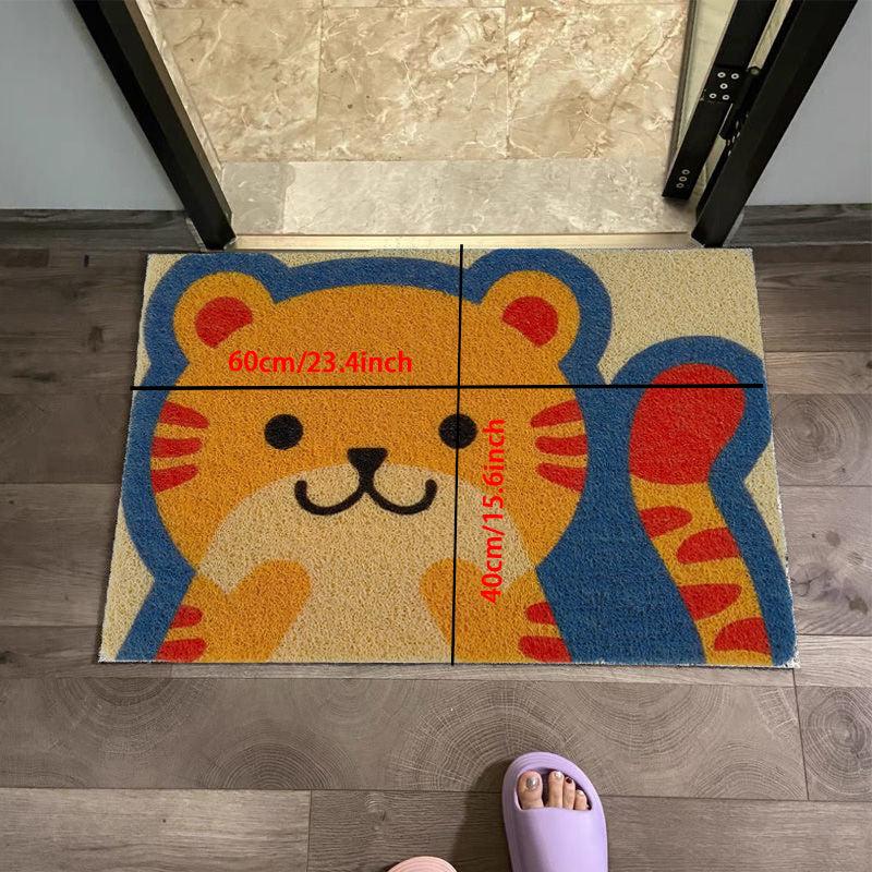 Soft Plush Bath Rug Silk Ring Bath Mat Absorbent Carpet for Home