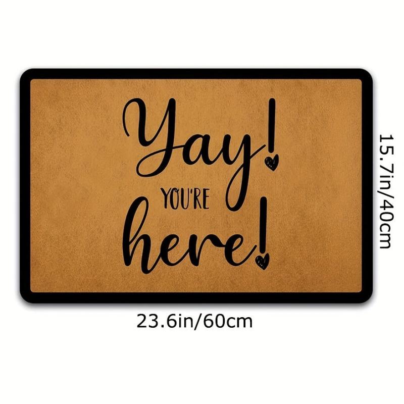 Dirt Resistant Absorbent Doormat Anti-Slip Indoor/Outdoor Entrance Mat