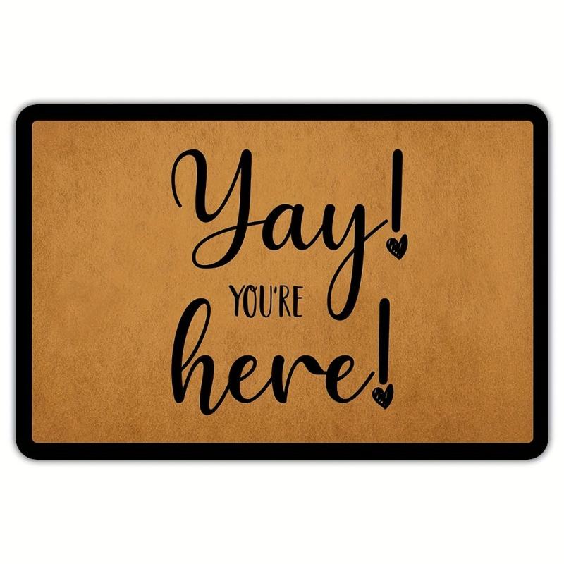 Dirt Resistant Absorbent Doormat Anti-Slip Indoor/Outdoor Entrance Mat