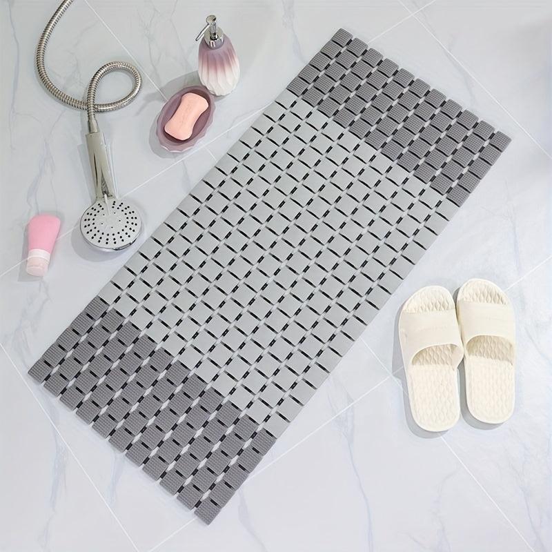 Anti-slip Shower Stall Mat with Suction Cups and Drain Holes - 38 x 68cm