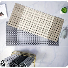 Anti-slip Shower Stall Mat with Suction Cups and Drain Holes - 38 x 68cm