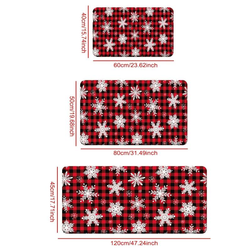 Christmas Welcome Entrance Doormat Non Slip Indoor Outdoor Mat