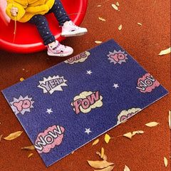 Vintage Graffiti Floor Mat Anti-slip Dust Removal