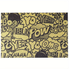 Vintage Graffiti Floor Mat Anti-slip Dust Removal