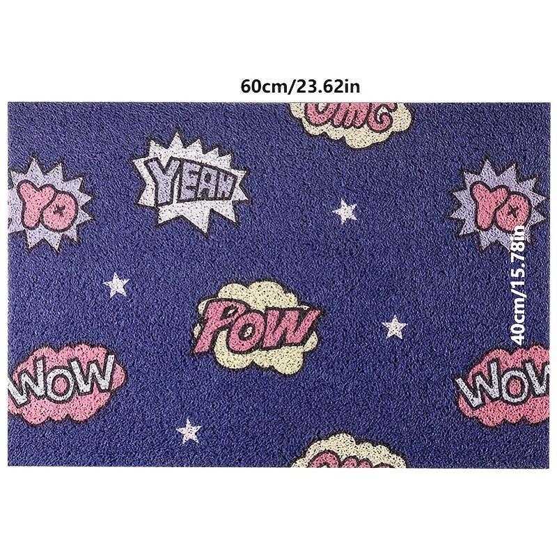 Vintage Graffiti Floor Mat Anti-slip Dust Removal