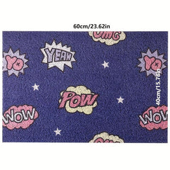 Vintage Graffiti Floor Mat Anti-slip Dust Removal