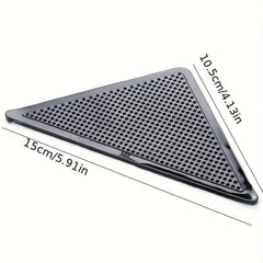 4pcs Carpet Floor Mat Non slip Fixed Sticker Triangular Rubber Pu Household