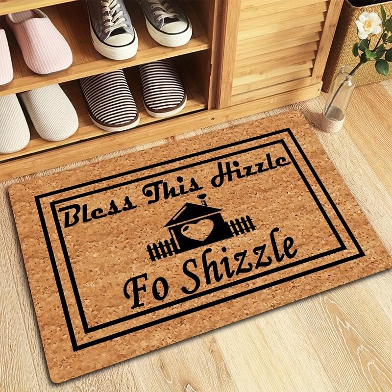 Modern Geometric Felt Doormat - Low Pile Indoor Outdoor