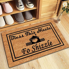 Modern Geometric Felt Doormat - Low Pile Indoor Outdoor