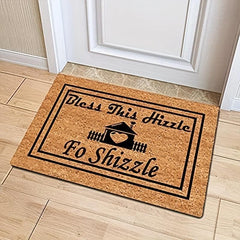 Modern Geometric Felt Doormat - Low Pile Indoor Outdoor