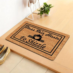 Modern Geometric Felt Doormat - Low Pile Indoor Outdoor